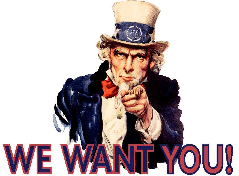 ilustrace we want you