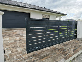 Automatické hliníkové posuvné brány, výrobce FL BRÁNY