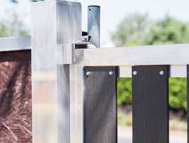 Hliníkové vstupní branky značky FL BRÁNY