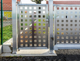 Hliníkové vstupní branky značky FL BRÁNY