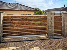 Hliníkové vstupní branky značky FL BRÁNY