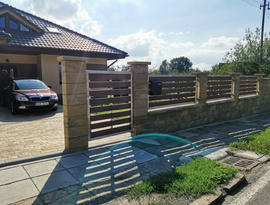 Automatická hliníková posuvná brána, plotová pole, branka, elektrický pohon. Zakázková výroba FL BRÁNY.