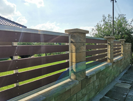 Rámové plotové pole s lakovanou výplní TRAIN, zakázková výroba FL BRÁNY 