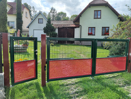 Automatická hliníková posuvná brána, plotová pole, branka, elektrický pohon. Zakázková výroba FL BRÁNY.