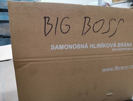 Detail přepravní krabice - posuvné brány BIG BOSS od značky FL BRÁNY.