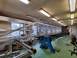 Výroba hliníkové posuvné brány BIG BOSS o průjezdu 9 m, zakázková výroba FL BRÁNY.