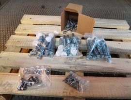 Spojovací materiály potřebné pro montáž posuvných bran BIG BOS, zakázková výroba FL BRÁNY.