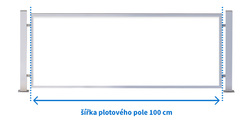 Rámové plotové pole 100 x 170 cm, lakovaný rám, bez výplně Rámové plotové pole 100 x 170 cm, lakovaný rám, bez výplně