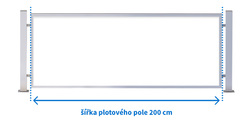 Rámové plotové pole 200 x 170 cm, lakovaný rám, bez výplně Rámové plotové pole 200 x 170 cm, lakovaný rám, bez výplně